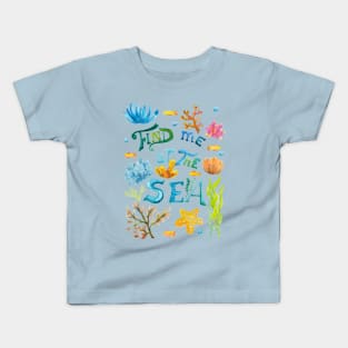 Find Me at the Sea Kids T-Shirt